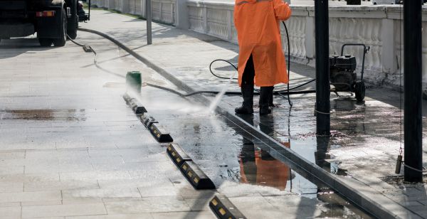 Parking Lot Pressure Washing in Owings Mills
